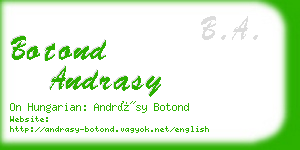 botond andrasy business card